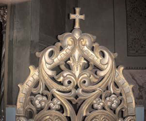 Altarul bisericii din Nicolinț - detaliu